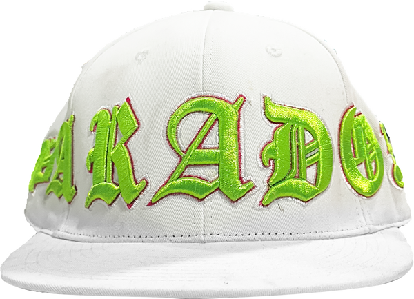 OLD VARSITY FITTED HAT (WHITE/GREEN)