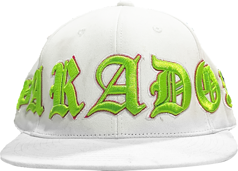 OLD VARSITY FITTED HAT (WHITE/GREEN)