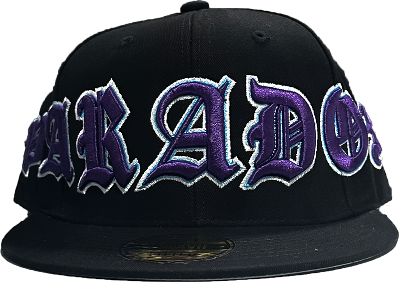 OLD VARSITY FITTED HAT (BLACK/PURPLE)