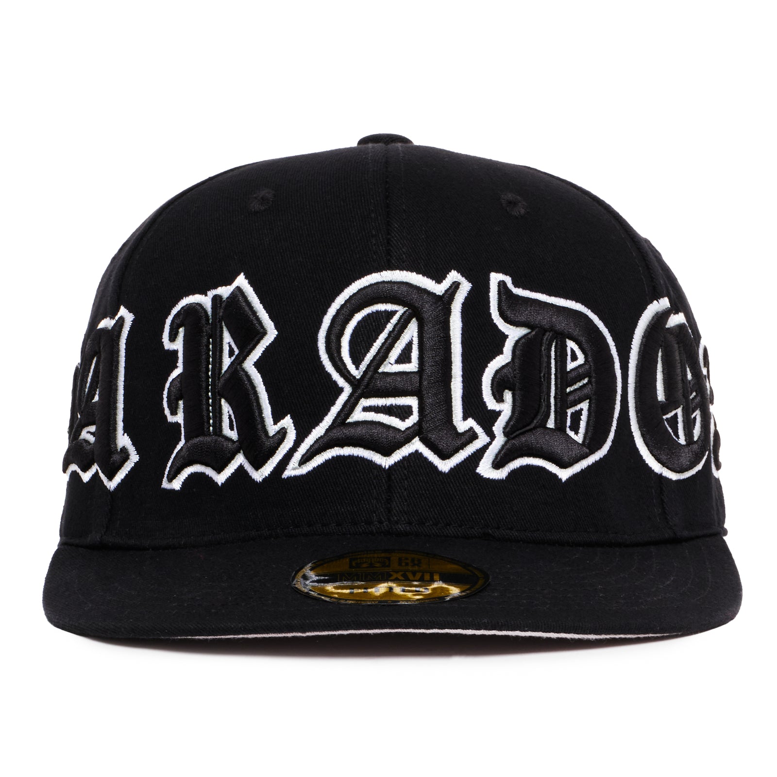 “Blackout” Fitted Hat (Black/White)