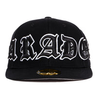 “Blackout” Fitted Hat (Black/White)