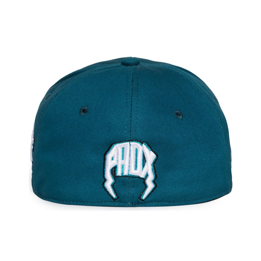 “EAGLES” FITTED HAT (MIDNIGHT GREEN/WHITE)