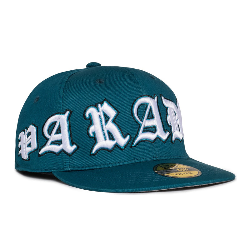 “EAGLES” FITTED HAT (MIDNIGHT GREEN/WHITE)