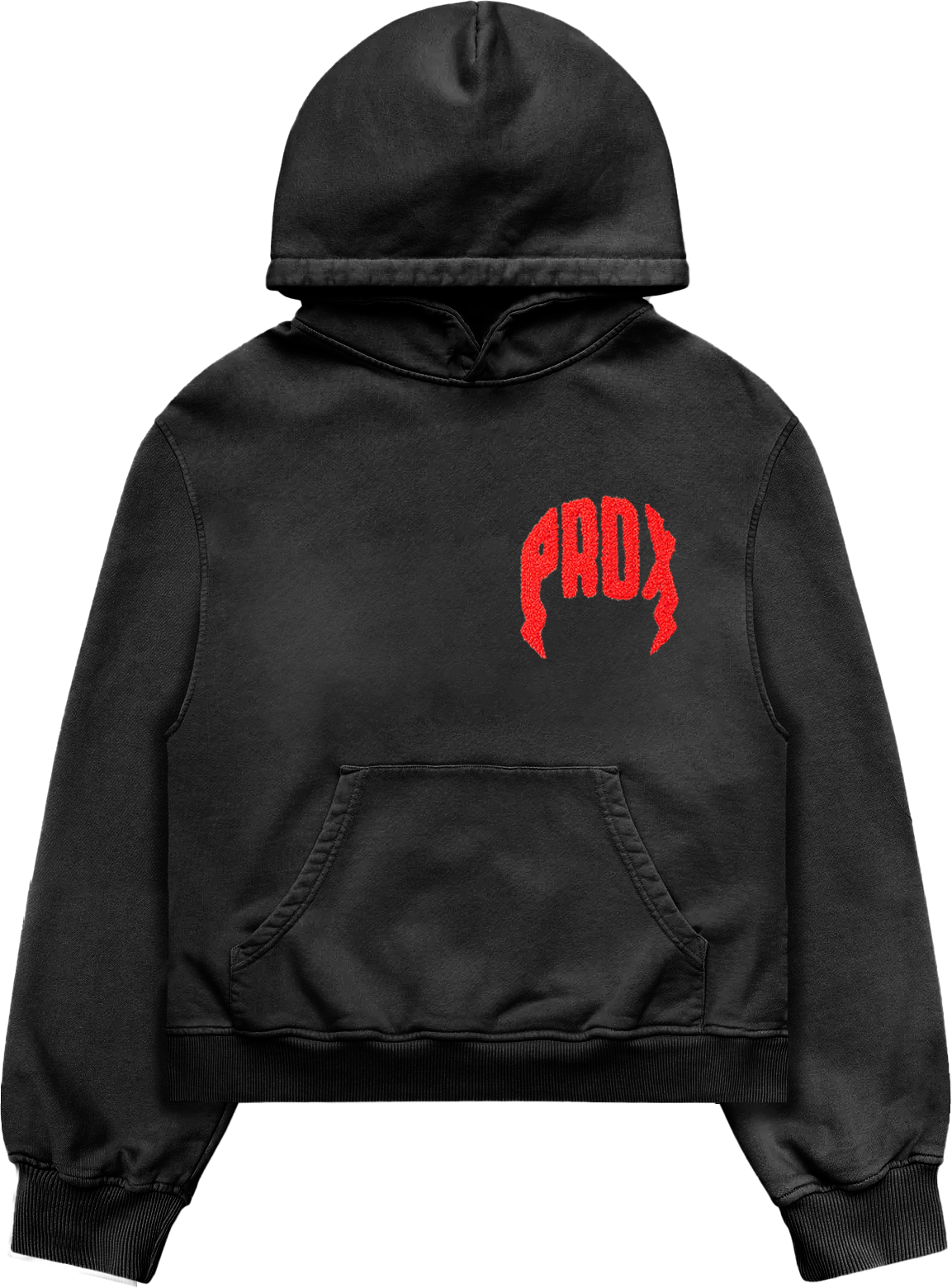 "PRDX CHENILLE" - PULL-OVER HOODIE (BLACK)