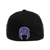 OLD VARSITY FITTED HAT (BLACK/PURPLE)