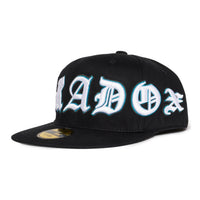 “EAGLES” FITTED HAT (BLACK/WHITE)