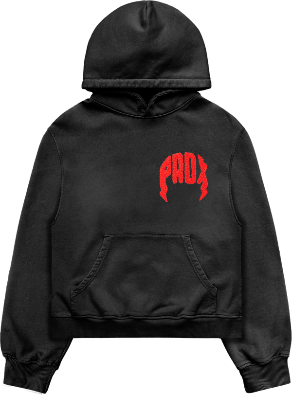 "PRDX CHENILLE" - PULL-OVER HOODIE (BLACK)