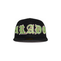 OLD VARSITY RHINESTONE FITTED HAT (BLACK/GREEN)