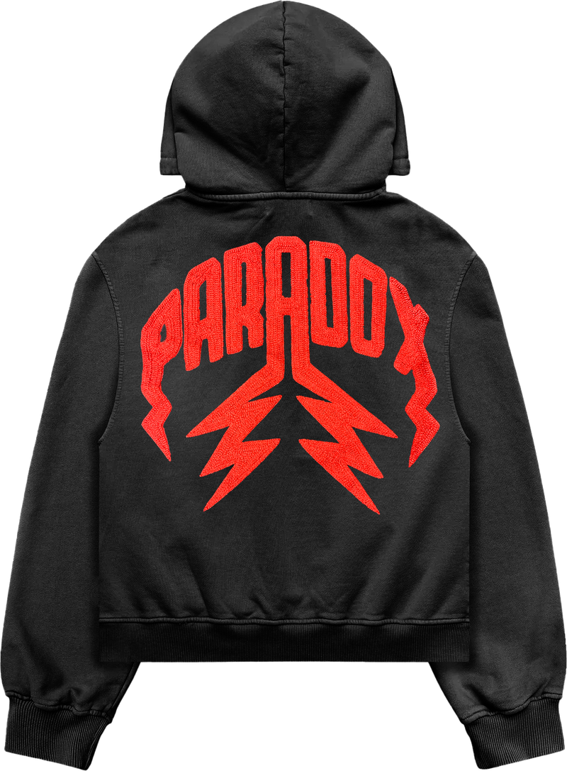 "PRDX CHENILLE" - PULL-OVER HOODIE (BLACK)