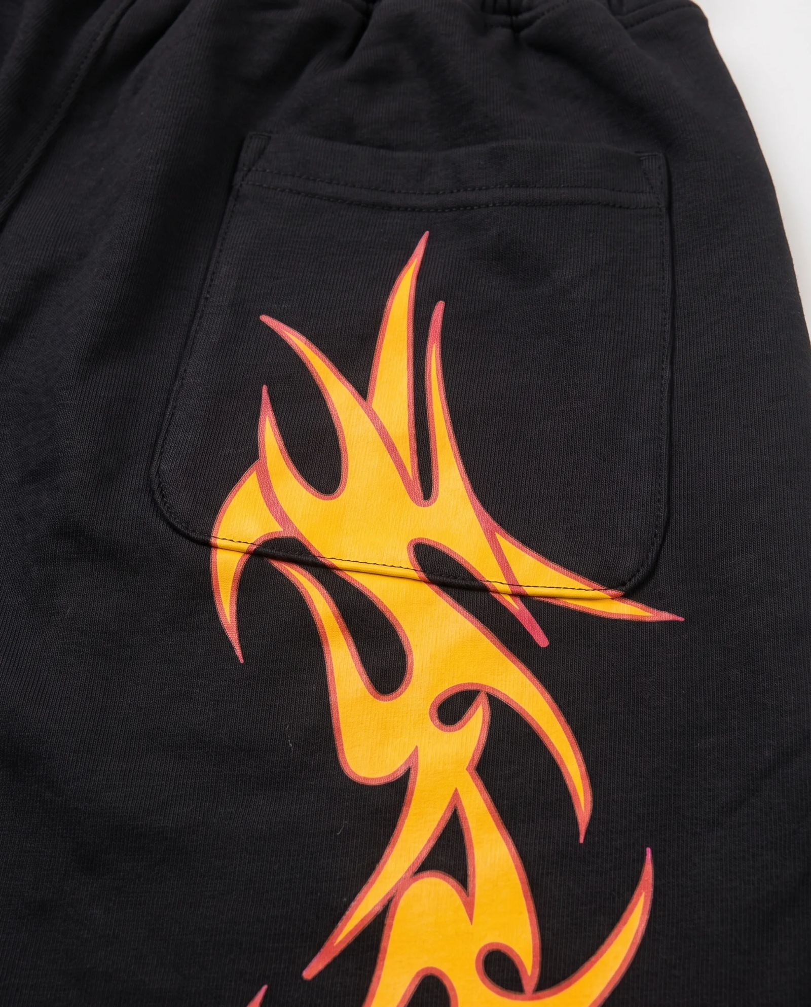"TRIBAL PRINT LOGO" SWEATSHORTS