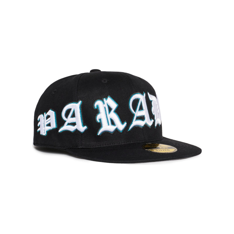 “EAGLES” FITTED HAT (BLACK/WHITE)