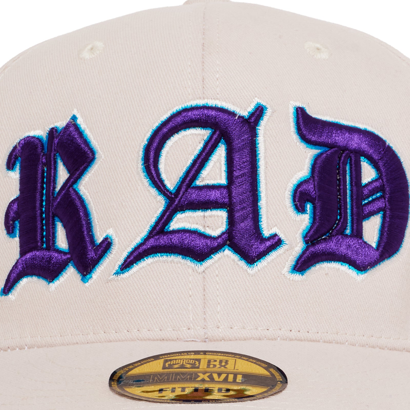 OLD VARSITY FITTED HAT (LIGHT GREY/PURPLE)