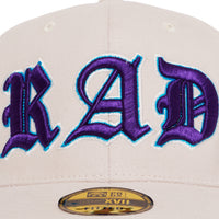 OLD VARSITY FITTED HAT (LIGHT GREY/PURPLE)