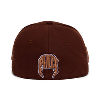 "OLD VARSITY" FITTED HAT (BROWN/BROWN)