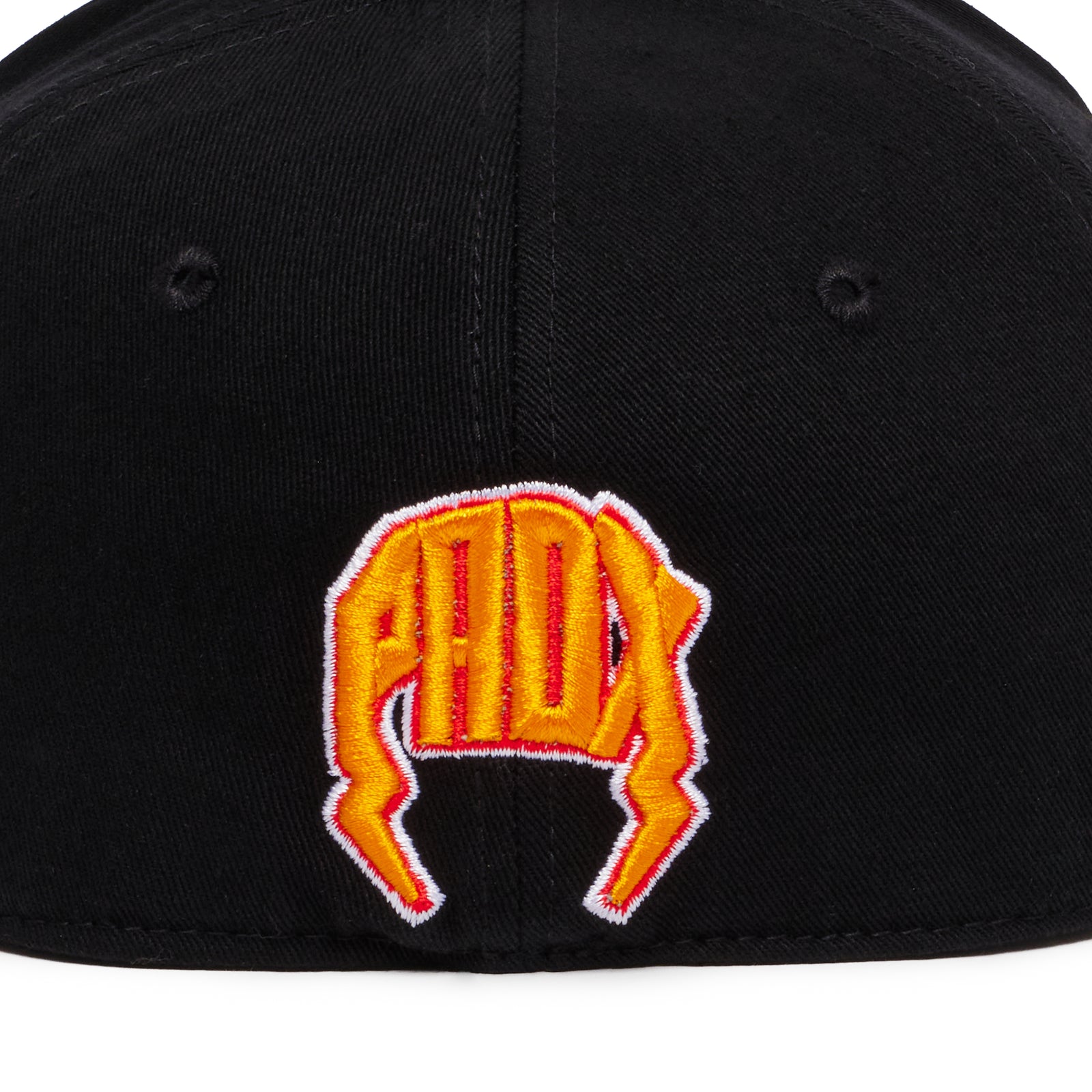 "OLD VARSITY" FITTED HAT (BLACK/ORANGE)