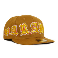 "OLD VARSITY" FITTED HAT (TAN/YELLOW)