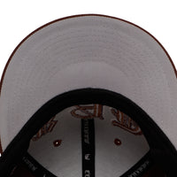 "OLD VARSITY" FITTED HAT (BROWN/BROWN)