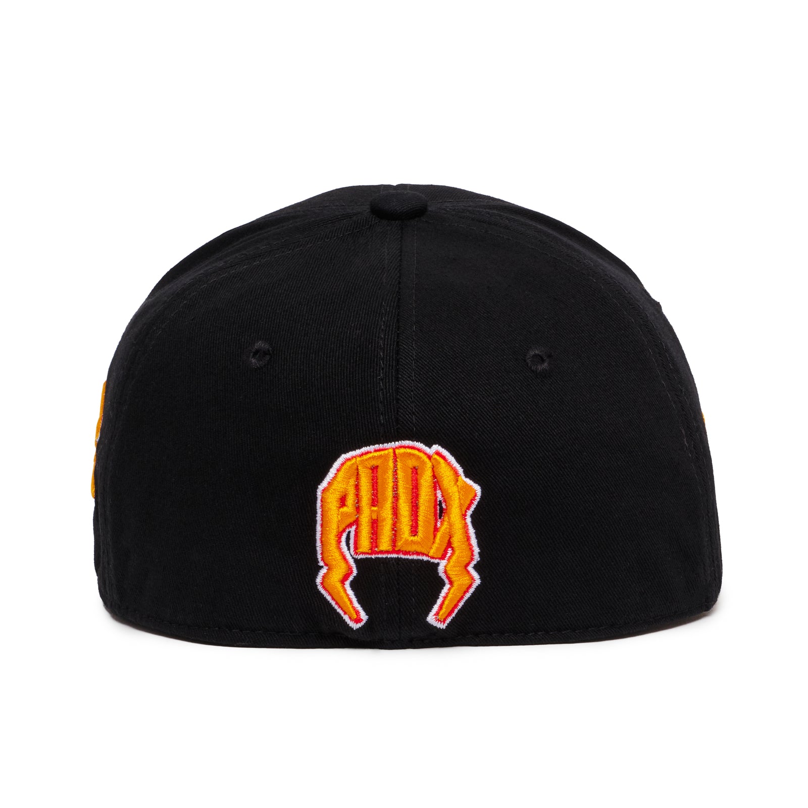 "OLD VARSITY" FITTED HAT (BLACK/ORANGE)