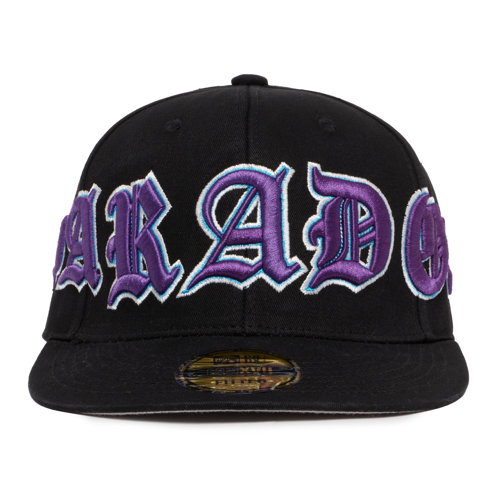 OLD VARSITY FITTED HAT (BLACK/PURPLE)