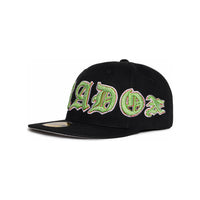 OLD VARSITY RHINESTONE FITTED HAT (BLACK/GREEN)