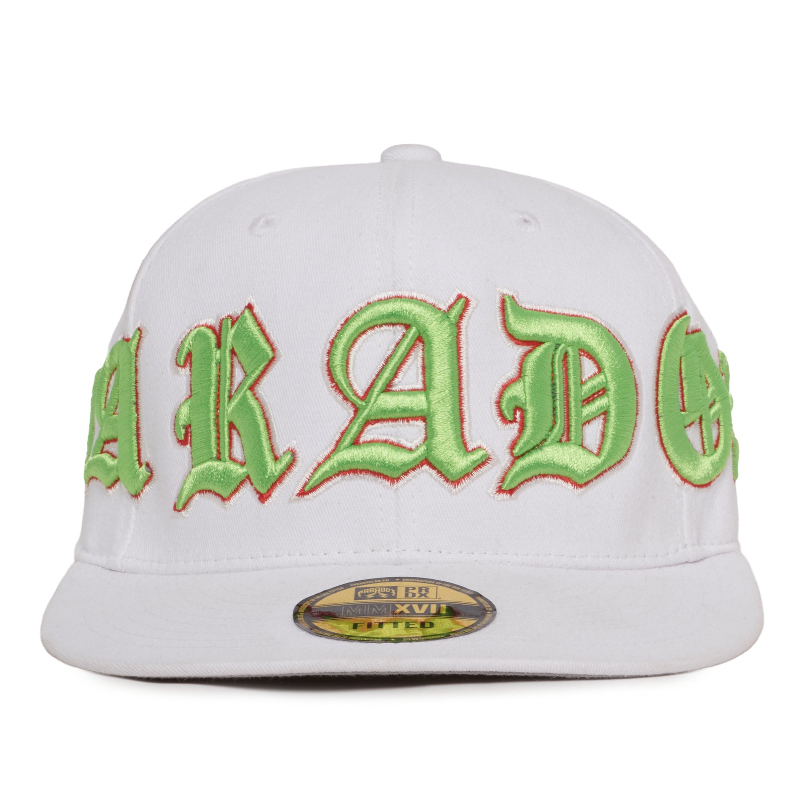 OLD VARSITY FITTED HAT (WHITE/GREEN)