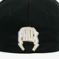 “Athletics” Fitted Hat (Green/Yellow)