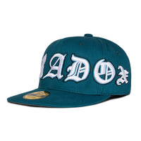 “EAGLES” FITTED HAT (MIDNIGHT GREEN/WHITE)