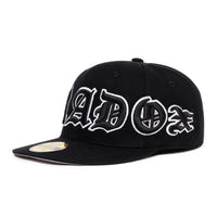 “Blackout” Fitted Hat (Black/White)