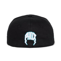 “EAGLES” FITTED HAT (BLACK/WHITE)