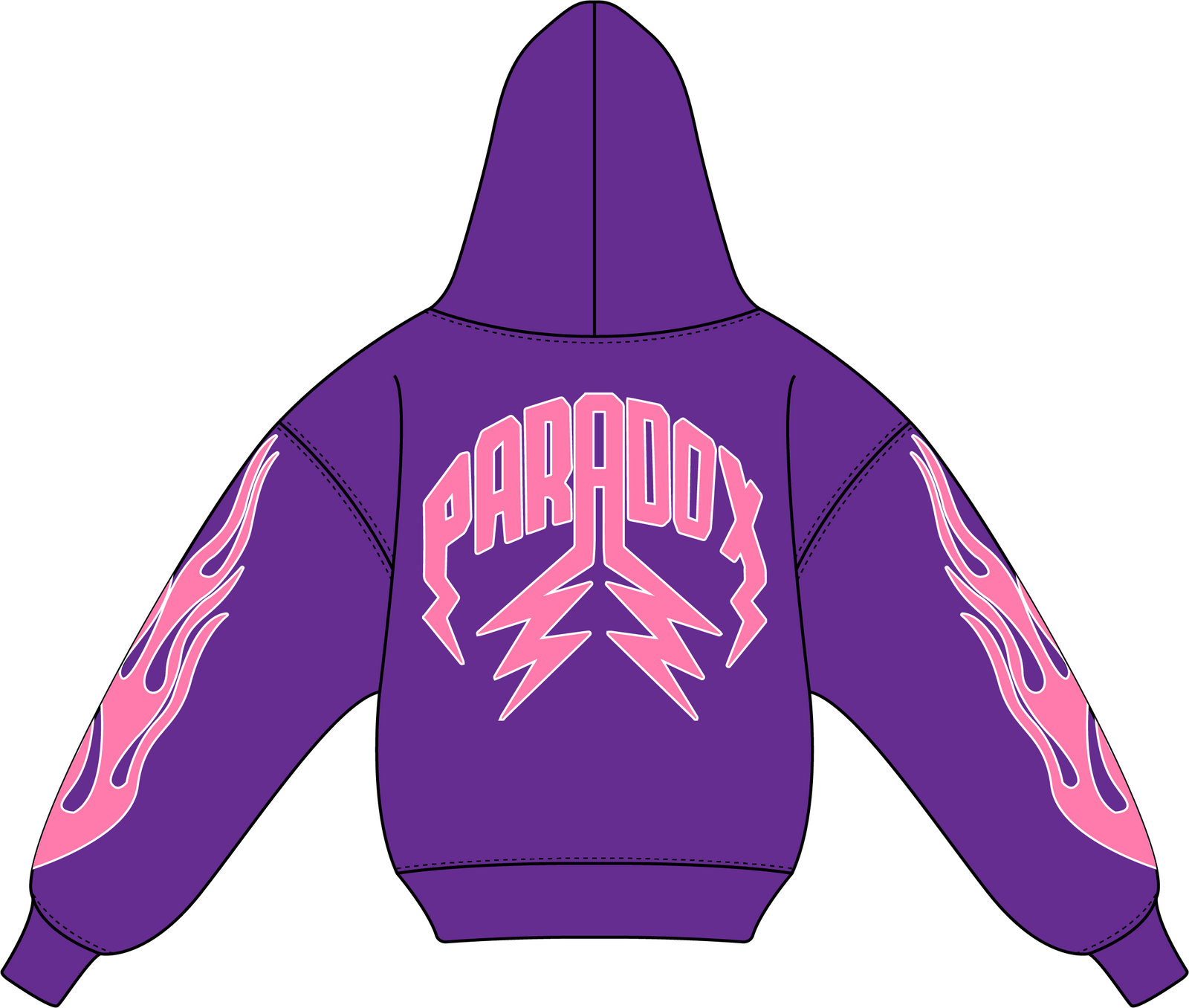 "PURPLE REIGN V2" LIGHTNING ARC LOGO HOODIE (PURPLE)