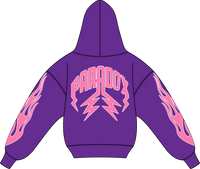 "PURPLE REIGN V2" LIGHTNING ARC LOGO HOODIE (PURPLE)