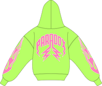 "KIWI V2" LIGHTNING ARC LOGO HOODIE (NEON LIME GREEN)
