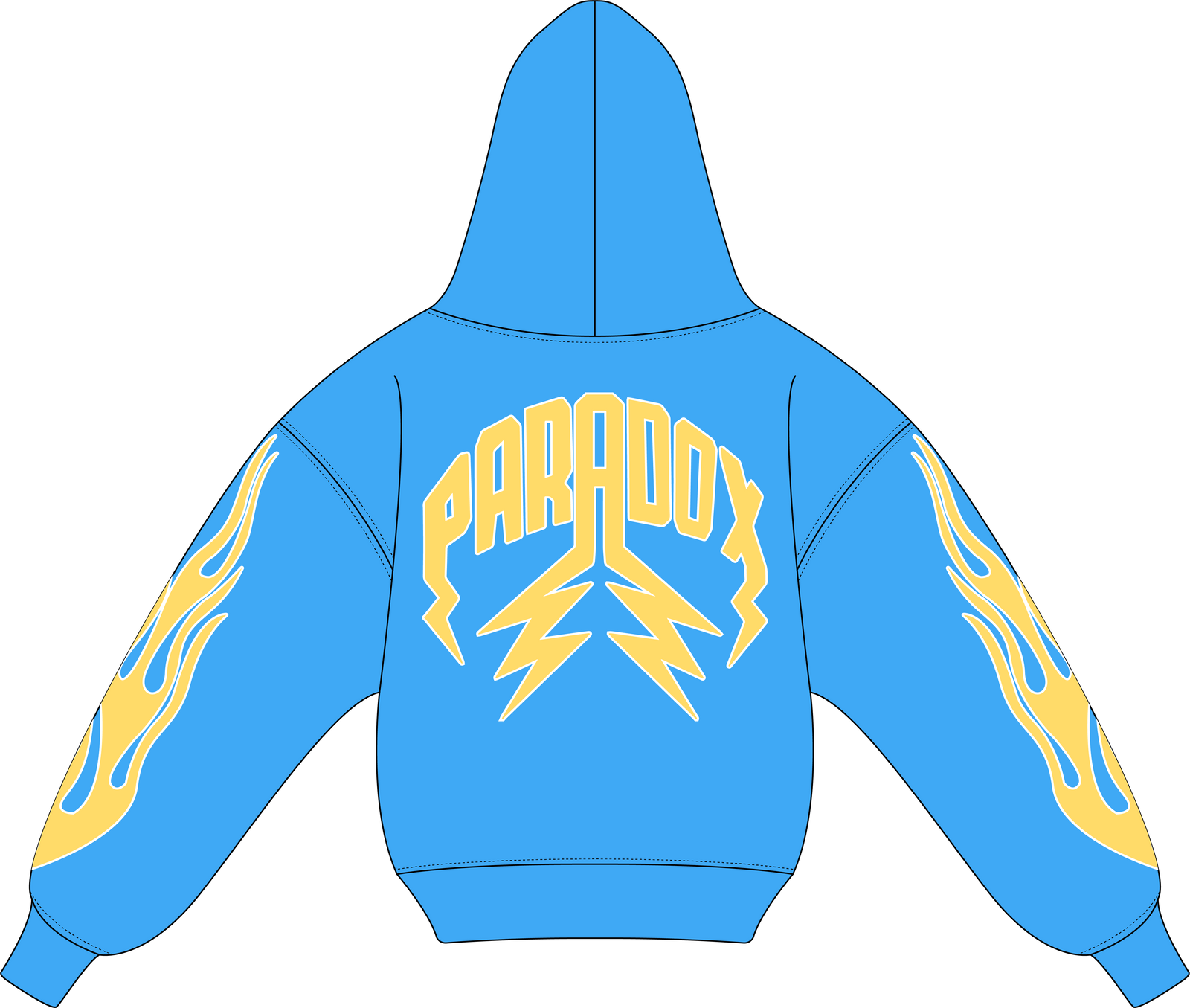 "PASTEL V2" LIGHTNING ARC LOGO HOODIE (PASTEL BLUE)