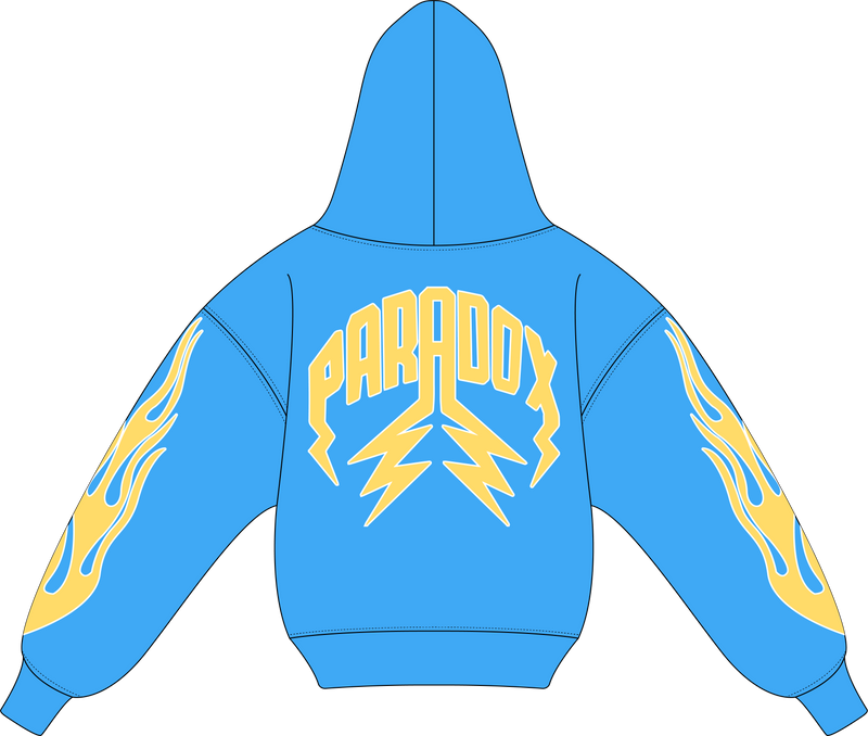 "PASTEL V2" LIGHTNING ARC LOGO HOODIE (PASTEL BLUE)
