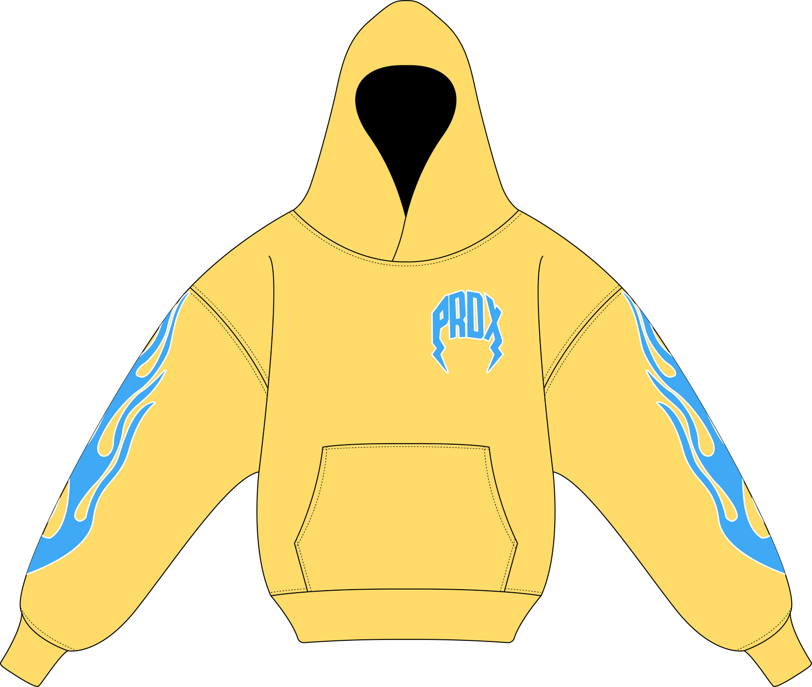 "PASTEL V2" LIGHTNING ARC LOGO HOODIE (PASTEL YELLOW)
