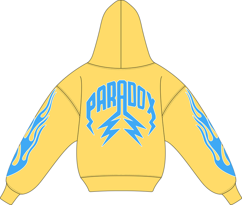 "PASTEL V2" LIGHTNING ARC LOGO HOODIE (PASTEL YELLOW)