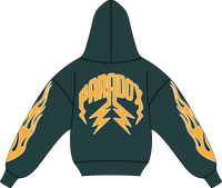 "BRAZIL V2" LIGHTNING ARC LOGO HOODIE (GREEN)