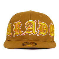 "OLD VARSITY" FITTED HAT (TAN/YELLOW)
