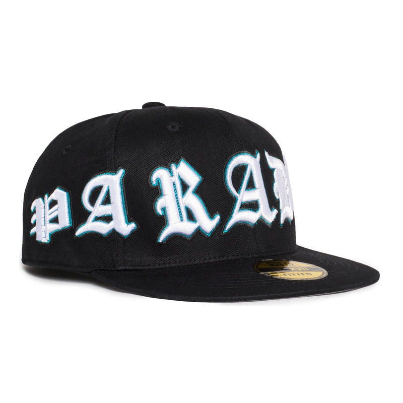 “EAGLES” FITTED HAT (BLACK/WHITE)