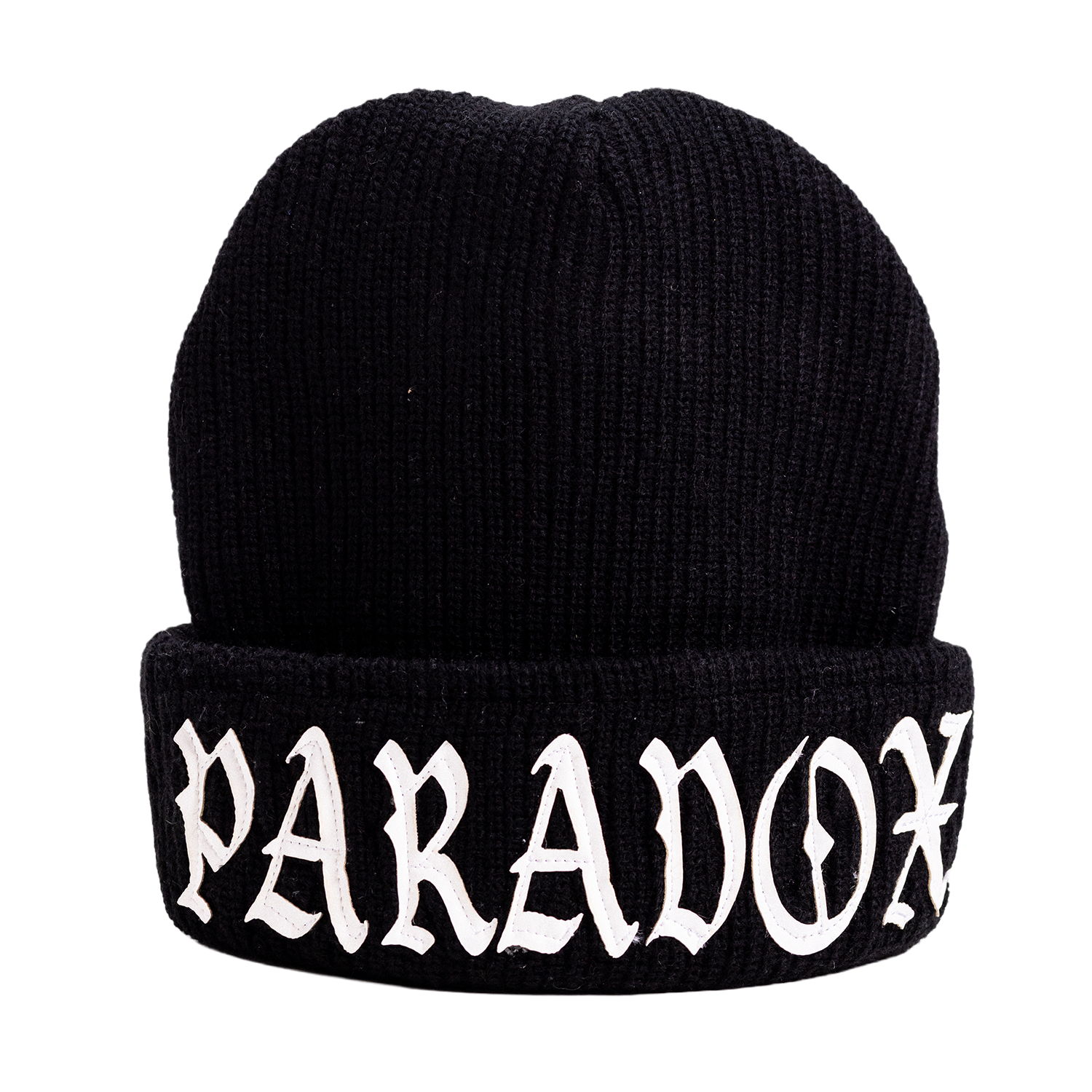 PARADOX RIBBED KNIT BEANIE (BLACK)