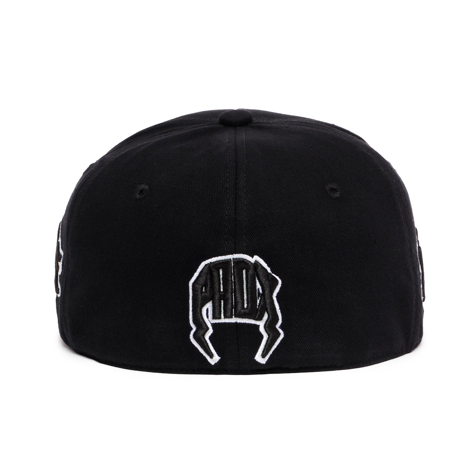 “Blackout” Fitted Hat (Black/White)