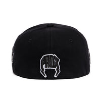“Blackout” Fitted Hat (Black/White)