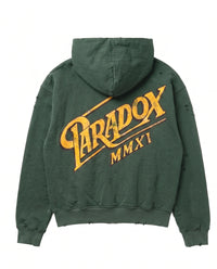 "CLASSIC SCRIPT" ZIP-UP HOODIE (GREEN)