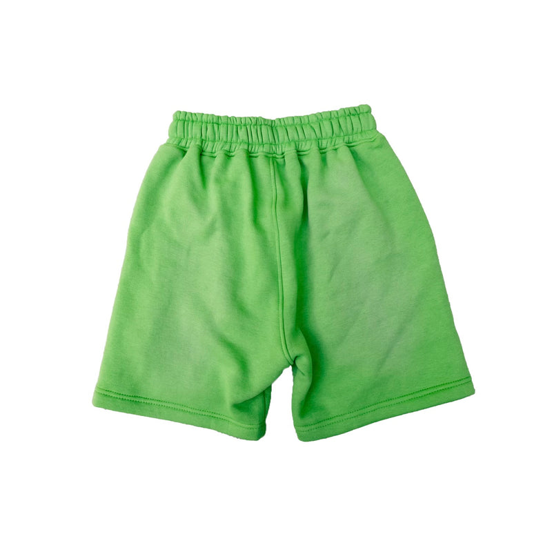 "PRDX" Lightning Arc Logo Sweatshorts (LIME GREEN/RED)