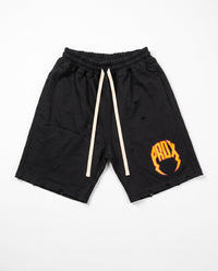 "TRIBAL PRINT LOGO" SWEATSHORTS