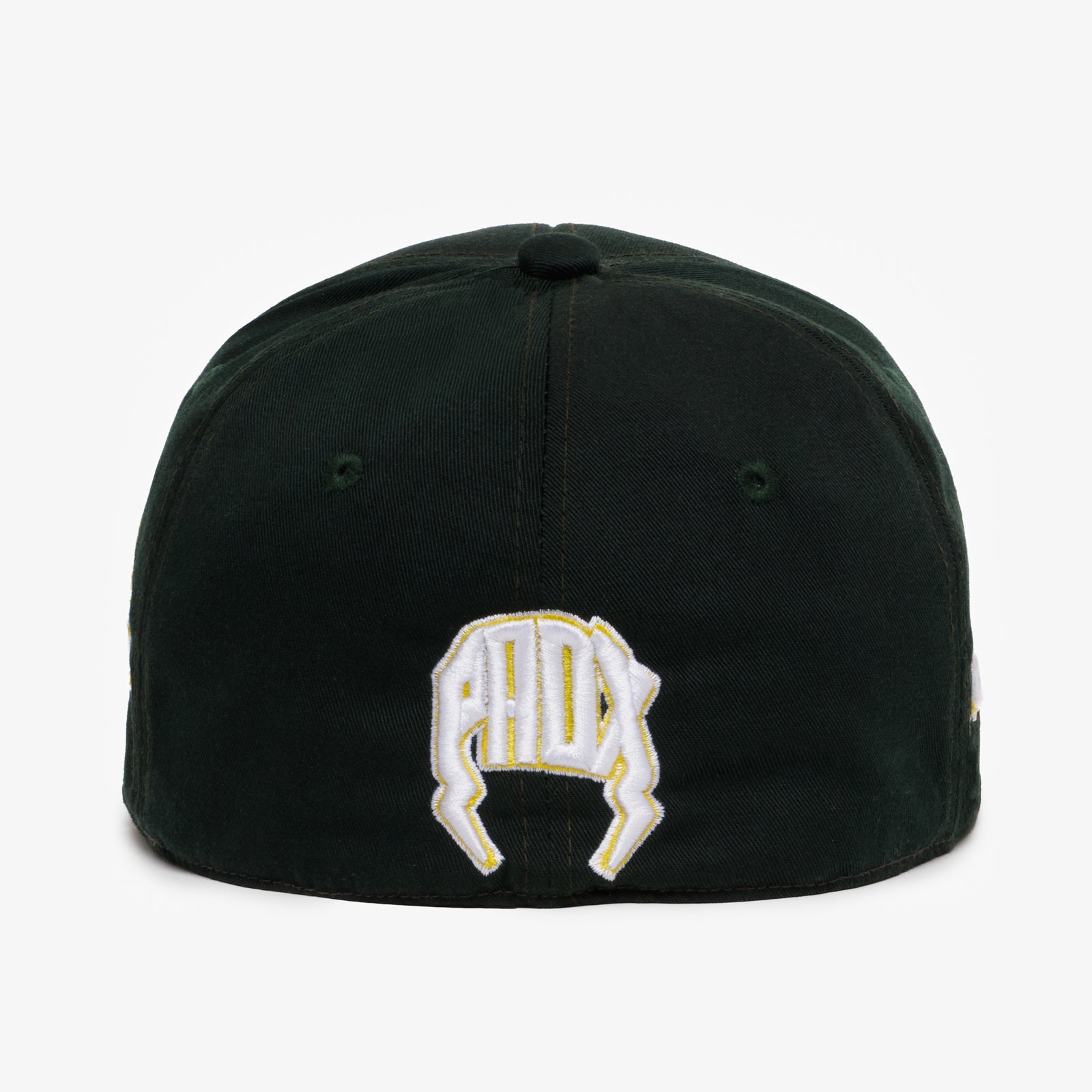 “Athletics” Fitted Hat (Green/Yellow)