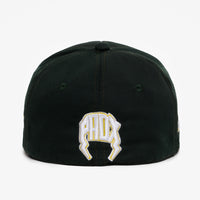 “Athletics” Fitted Hat (Green/Yellow)