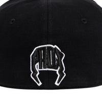 “Blackout” Fitted Hat (Black/White)