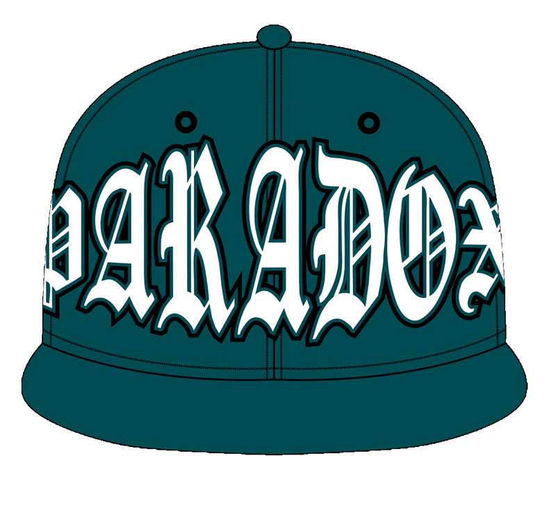 BIRDS FITTED HAT (MIDNIGHT GREEN/WHITE)