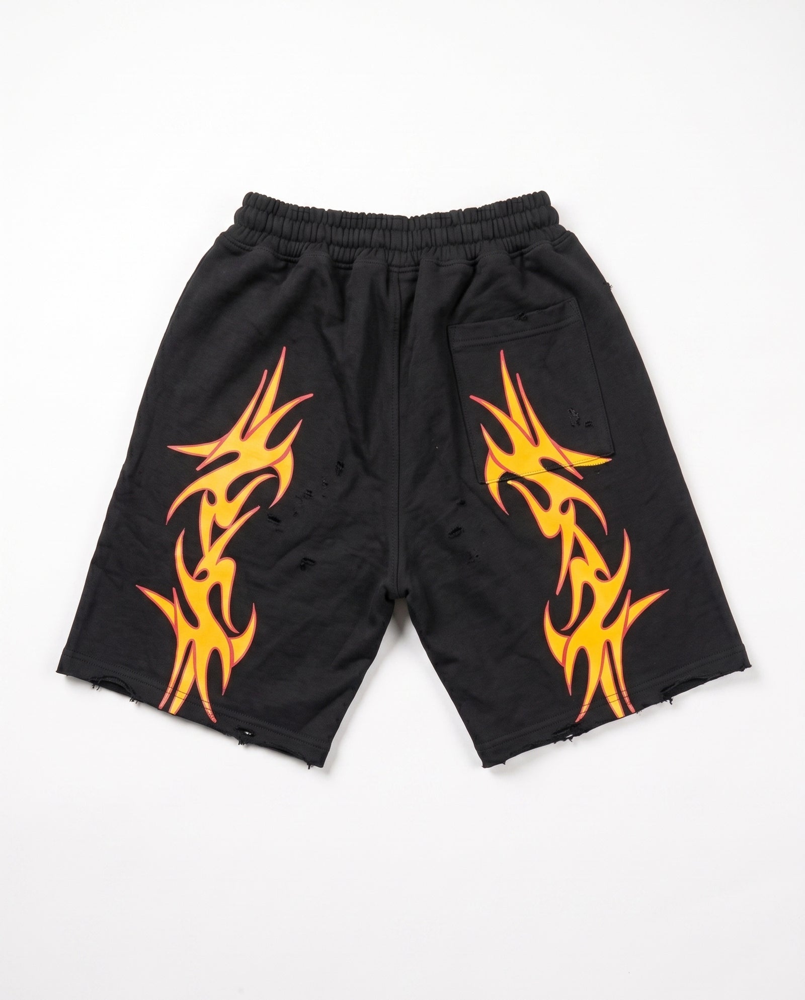 "TRIBAL PRINT LOGO" SWEATSHORTS